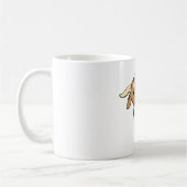Mug Chèvre mignonne de bande dessinée (Gauche)