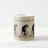 Mug Chèvre montant un vélo (Centre)