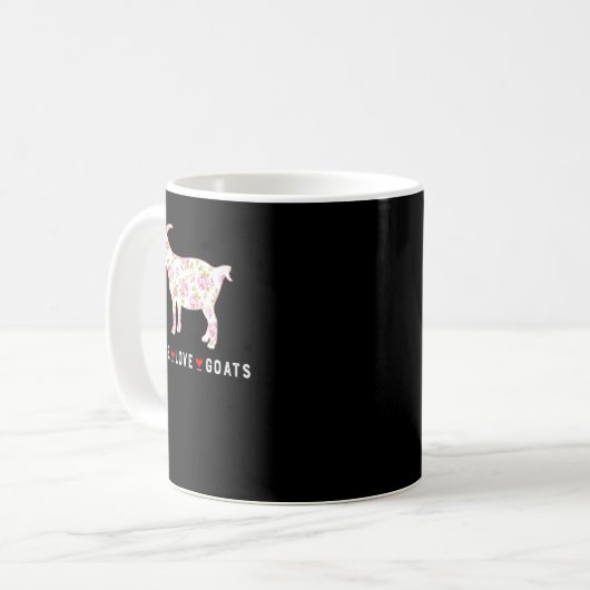 Mug Chèvre Paix Amour Chèvres Ferme Chèvre Amoureux Fi (Devant gauche)