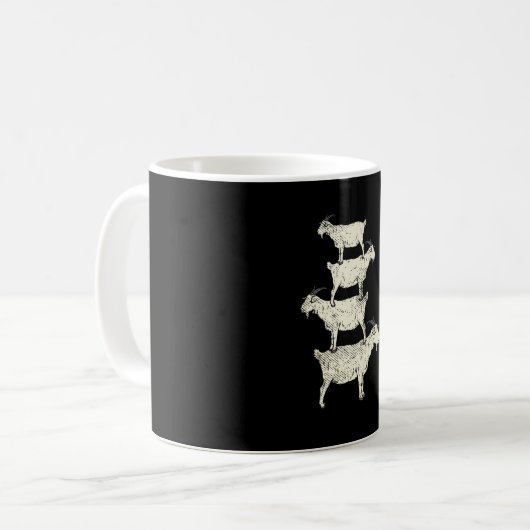 Mug Chèvre Retro (Devant gauche)