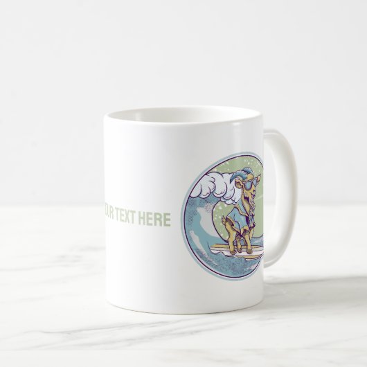 Mug Chèvre surf (Devant droit)