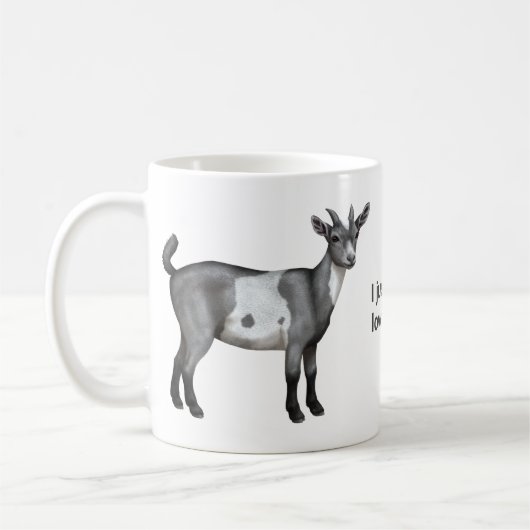 Mug Chèvre tachetée gris mou (Gauche)