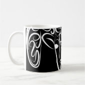 Mug Chèvre tribale noire et blanche / Mouton (Gauche)