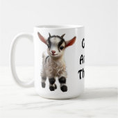 Mug Chevreau à la fourrure duveteuse et à l'expression (Gauche)
