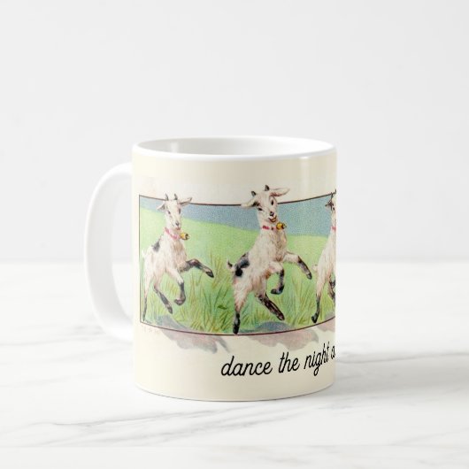 Mug Chèvres dansantes illustrées (Devant gauche)