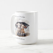 Mug Chèvres du jour pluvieuses mignonnes (Devant gauche)