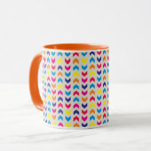 Mug Chevron aztèque coloré (Devant gauche)