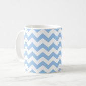 Mug Chevron bleu bébé (Devant gauche)