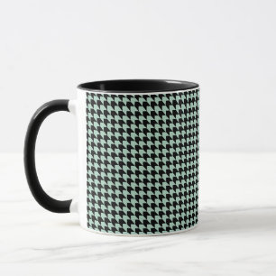 Mug Chevron Checks Seafoam et Black