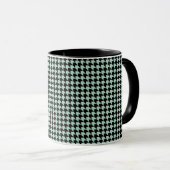 Mug Chevron Checks Seafoam et Black (Devant droit)