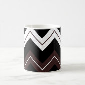 Mug Chevron rayé noir blanc marron (Centre)