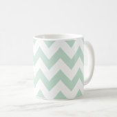 Mug Chevron vert clair (Devant droit)