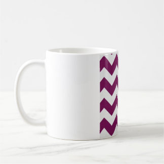 Mug Chevron Violet Baie – Zigzag Blanc Texturé