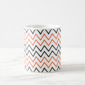 Mug Chevron Zigzag Orange Noir (Centre)