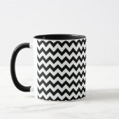 Mug Chevrons blancs noirs (Gauche)