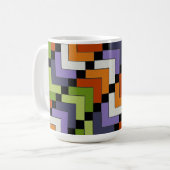Mug Chevrons d'art populaire (Devant gauche)