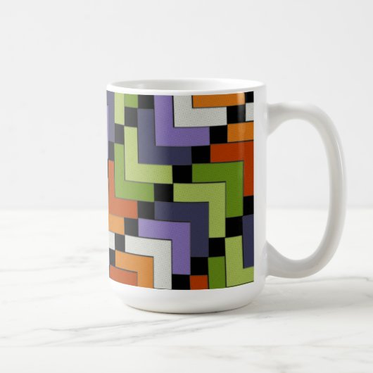 Mug Chevrons d'art populaire (Droite)