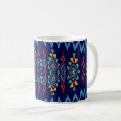 Mug Chevrons et conception d'abrégé sur losange (Devant droit)