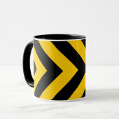 Mug Chevrons jaunes et noirs (Devant gauche)