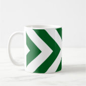 Mug Chevrons verts et blancs (Gauche)