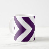 Mug Chevrons violets et blancs (Devant gauche)