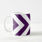 Mug Chevrons violets et blancs (Gauche)