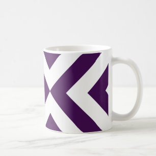 Mug Chevrons violets et blancs
