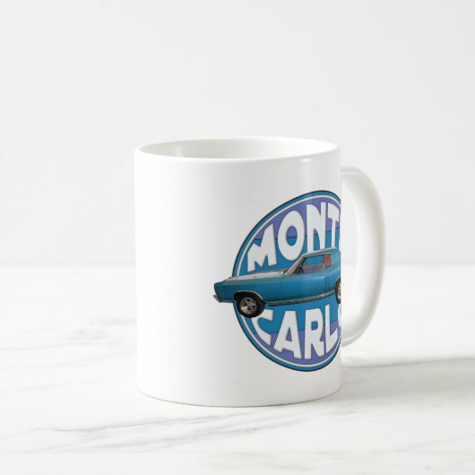 Mug Chevy 1970 Monte Carlo bleu-clair (Devant droit)
