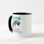Mug Chez moi, où est mon chat (Devant gauche)