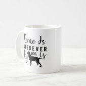 Mug Chez moi, où est mon chien (Devant gauche)