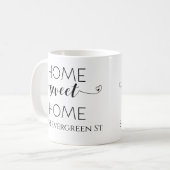 Mug Chez Soi Nouvelle Adresse Cadeau de Crémaillère (Devant gauche)