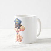 Mug Chibi Anime Police Poodle Chien (Devant droit)
