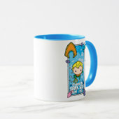 Mug Chibi Aquaman - Je nagerai Les Sept Mers (Devant droit)