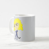 Mug Chibi avec un chat comme une queue (Devant gauche)