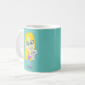 Mug Chibi avec un chiot (Devant gauche)
