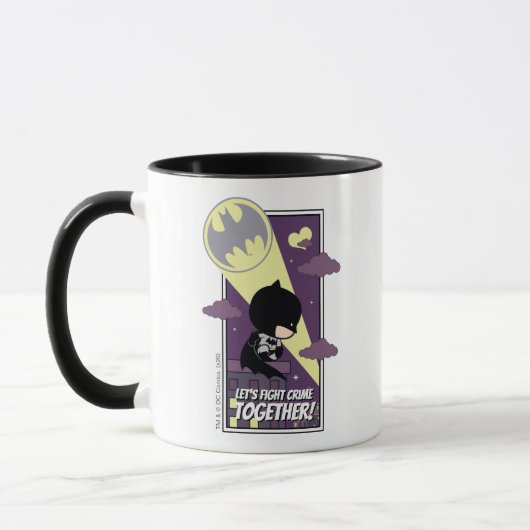 Mug Chibi Batman - Combattons la criminalité ensemble (Gauche)