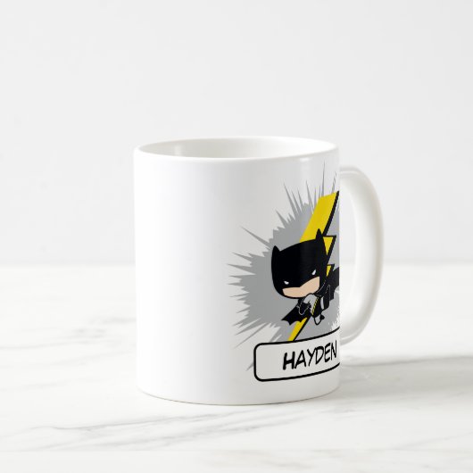 Mug Chibi Batman Lightning Kick (Devant droit)