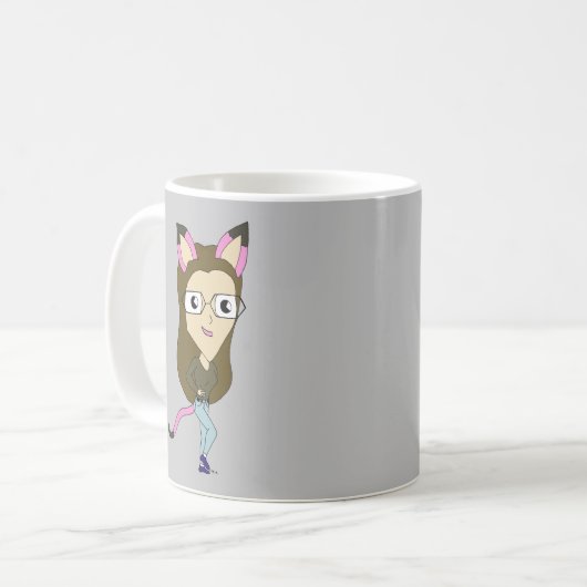 Mug chibi catgirl (Devant gauche)