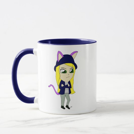 Mug chibi catgirl (Gauche)