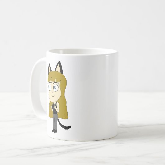 Mug chibi catgirl (Devant gauche)