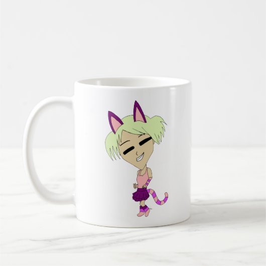 Mug chibi catgirl (Gauche)
