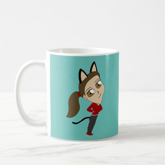 Mug chibi catgirl (Gauche)