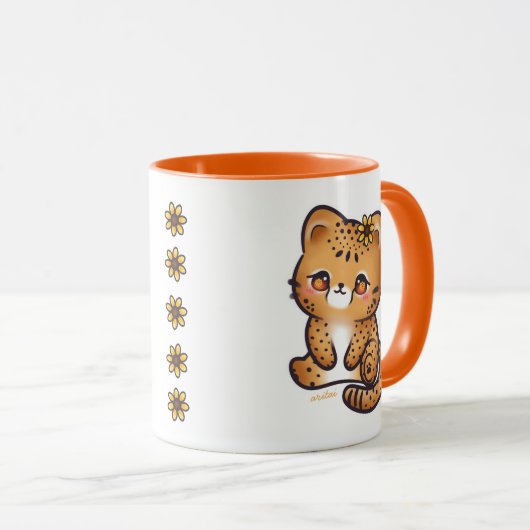 Mug Chibi Cheetah Aritai (Devant droit)