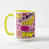 Mug Chibi Comic Phases et Logos Motif (Gauche)