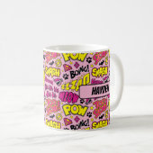Mug Chibi Comic Phases et Logos Motif (Devant droit)