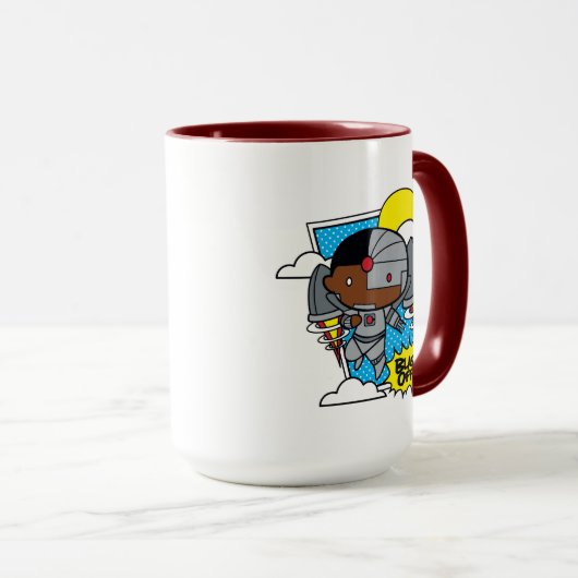 Mug Chibi Cyborg S'Est Éteint ! (Devant droit)
