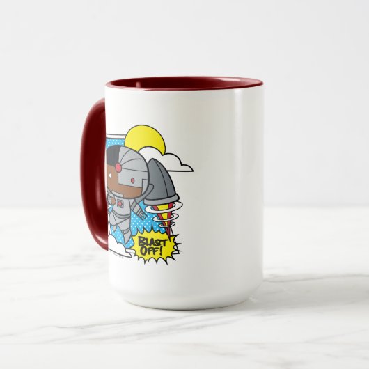 Mug Chibi Cyborg S'Est Éteint ! (Devant gauche)