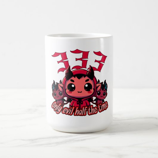 Mug Chibi Devil - 333 Seulement le mal moitié du temps (Centre)