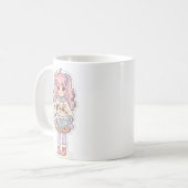 Mug Chibi Fille Anime Café Neko Kawaii (Devant gauche)