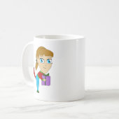 Mug chibi foxy fille (Devant gauche)